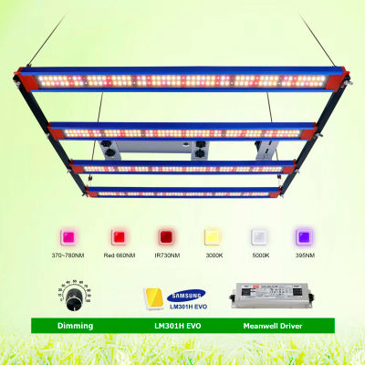 Lámpara de Cultivo LED de 180W 240W de Espectro Completo LM301H EVO para Plantas de Invernadero Hidropónico, Flores y Vegetales