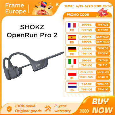 Nuevos Auriculares Deportivos SHOKZ OpenRun Pro 2 S820 con Conducción Ósea, Bluetooth 5.3 Inalámbrico, Resistentes al Agua IP55, Batería de 12h