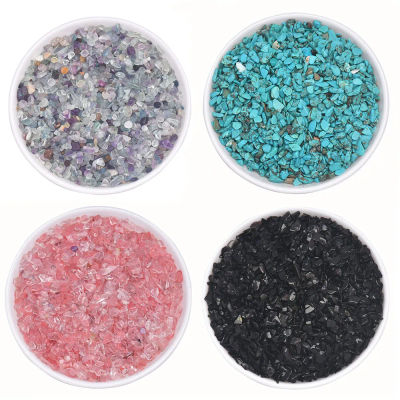 Cuentas de piedras preciosas naturales de 20-100g, piedras caídas para plantas, cactus y ropa de cama suculenta, relleno de jarrón, decoración inferior de paisaje de 3-5mm