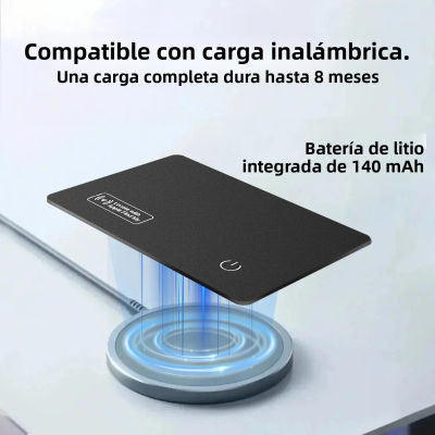 Nuevo Rastreador Bluetooth 2026, Localizador Inteligente para Apple Find My, Rastreador de Tarjetas, Carteras y Llaves para iPhone (Solo iOS)