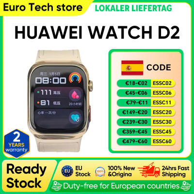 Reloj inteligente HUAWEI D2 de 1,82 pulgadas con pantalla AMOLED, ECG, monitoreo completo del sueño, cuidado de la salud familiar, conversación por Bluetooth
