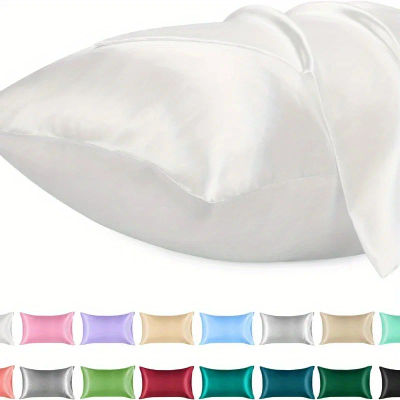 1 funda de almohada de satén para el cabello similar a fundas de almohada de seda para la piel, fundas de almohada suaves y sedosas, regalos para ella o él