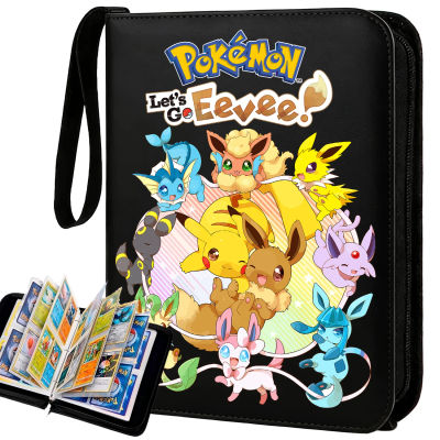 ⭐️ 400 Fundas Protectoras para Tarjetas Pokémon, Carpeta con Cierre, Estuche para Exhibición de Charizard, Libro de Almacenamiento para Colección de Tarjetas