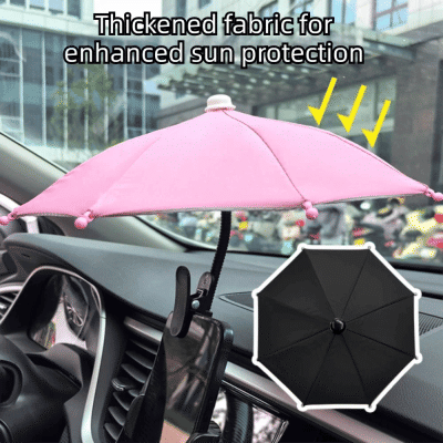 Parasol para Teléfono Móvil de Coche con Diseño Plegable, Antideslumbrante, con Clip, Soporte Ajustable Antideslizante para Teléfono