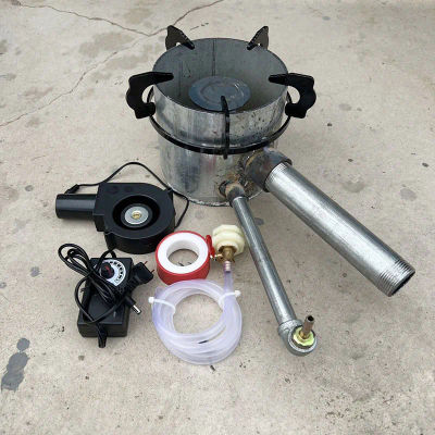 Muebles de aceite residual de fuego azul, artefacto de calefacción interior, nuevo quemador de aceite residual para muebles, juego completo de accesorios para horno