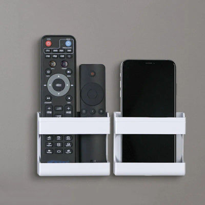 Organizador multifuncional montado en la pared para mandos a distancia y teléfonos móviles