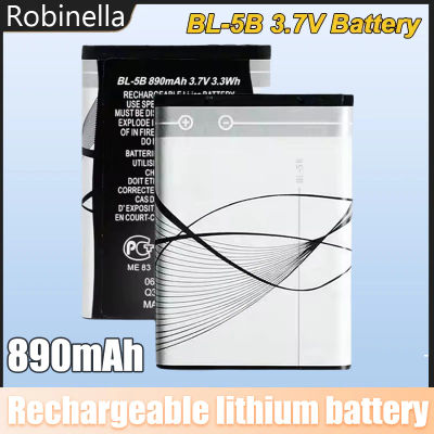 Batería BL 5B 890mAh 5300 5320 N83 6120c 7360 3230 5070 3220 Li baterías recargables para teléfonos móviles Nokia altavoz enchufable