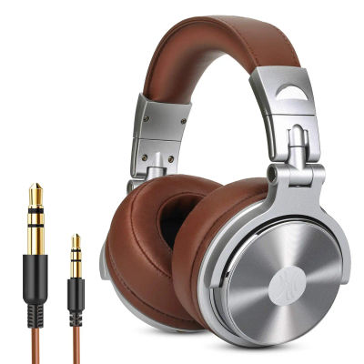 Oneodio Pro 30 auriculares profesionales para estudio DJ con micrófono sobre la oreja auriculares con cable monitores HiFi auriculares plegables para juegos