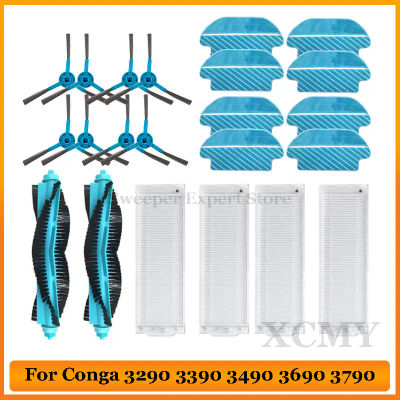 Para Cecotec Conga 3290 3490 3690 3790 3890 Ultra Titanium Vital repuestos de aspiradora filtro HEPA Cepillo Lateral Proscenic M7