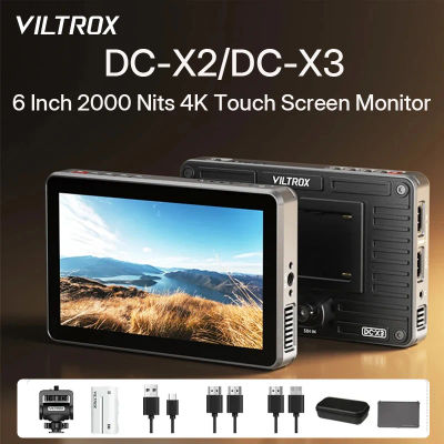 Viltrox DC-X2/DC-X3 Monitor portátil 6 pulgadas 2000 Nits 4K pantalla táctil profesional fotográfico HD FHD cámara Monitor para vídeo