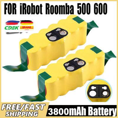 Batería Recargable para IRobot Roomba, 14.4V 3800mAh, Batería para Aspiradora de las Series 500, 550, 560, 600, 650, 698, 780, 876, 900