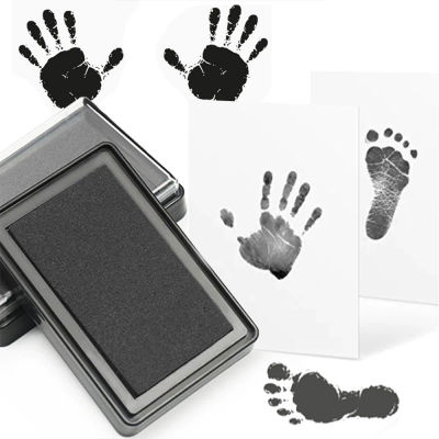 Almohadilla de Tinta Reutilizable para Huellas de Bebé, Almohadilla de Tinta para Huellas de Manos y Pies de Bebé, Sello para Manos y Pies, Regalo para Baby Shower