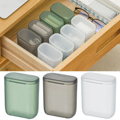Caja de almacenamiento de cables portátil, caja de almacenamiento para cargador de cables de auriculares, cajas de clasificación de cajones con cubierta, estuche protector para lápiz labial de