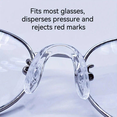 Almohadillas para la nariz para gafas de silicona ultrasuave, accesorios para montura de gafas de ajuste cómodo, almohadillas antideslizantes para la nariz para deportes y uso diario, 1/2/4 unidades