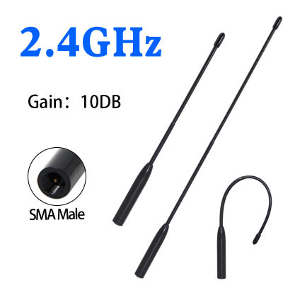 Antena WiFi 2.4GHz Flexible Omnidireccional de Alta Ganancia para Router, Transmisión de Datos Skymap, Zigbee, Bluetooth Externo, Control Remoto