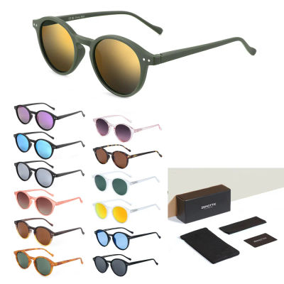 Gafas de Sol Polarizadas Retro ZENOTTIC 2026 2025 para Hombre y Mujer, Montura Redonda Pequeña Vintage, Lentes Polarizadas con Protección UV400