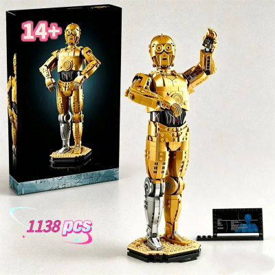 2026 1138 piezas Juguete de moda Star Conflict UCS 3PO Robot Union, modelo de bloques de construcción tipo rompecabezas para ensamblar, para regalos de cumpleaños y festivales