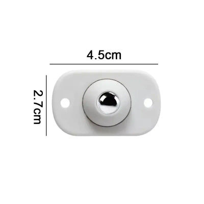 Ruedas para muebles de acero inoxidable, rodillo autoadhesivo, rueda universal giratoria con capacidad de carga de 360 ​​grados, 12 Uds.
