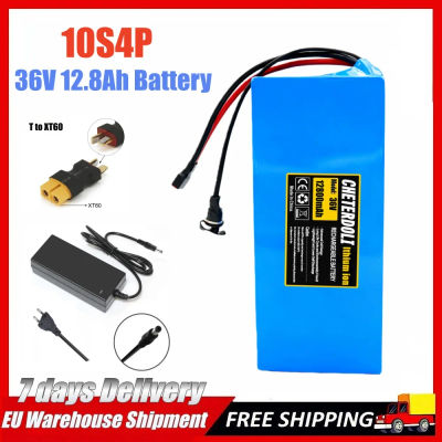 Batería de 36V 12.8Ah 18650 10S4P 220W 350W 500W baterías de alta potencia 42V 12800mAh con protección BMS + cargador