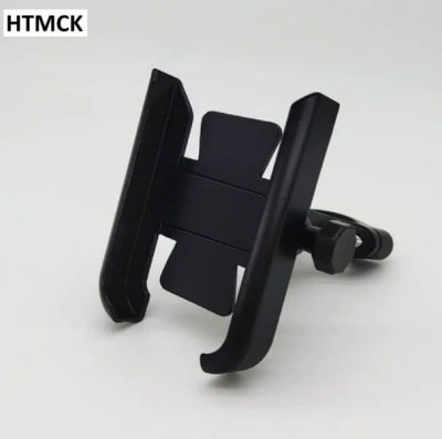Soporte para teléfono de motocicleta, soporte GPS, soporte de aleación de aluminio, espejo retrovisor, soporte para teléfono móvil de 4-7 pulgadas