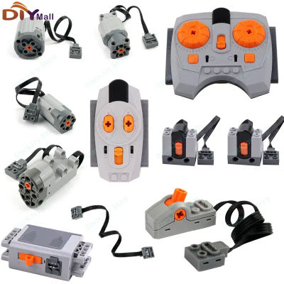 Funciones de energía MOC, caja de batería de Motor M/L/XL, receptor remoto IR para coche RC, modelo de Robot, bloques de construcción, piezas técnicas modificadas