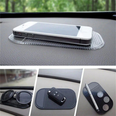 Tapete adhesivo mágico antideslizante para salpicadero de coche, almohadilla adhesiva para teléfonos móviles y dispositivos de CD, teléfono negro