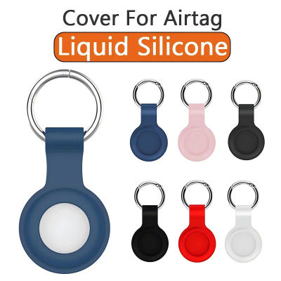 Mini Funda Protectora de Silicona Líquida con Bluetooth para Apple AirTag, Antiarañazos, con Llavero