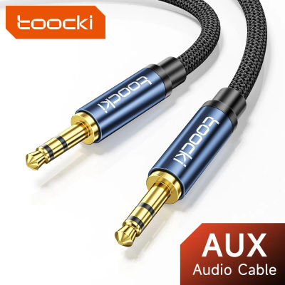 Toocki AUX cable altavoz cable 3,5mm conector macho a macho cable de audio para auriculares de coche adaptador xiaomi Samsung aux cable