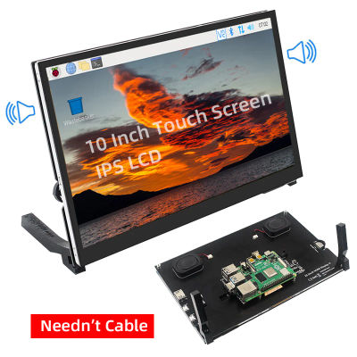 Pantalla táctil LCD IPS de 10,1 pulgadas para Raspberry Pi 5/4, 1024x600/1280x800, Monitor con soporte para Raspberry Pi 5 4B PC