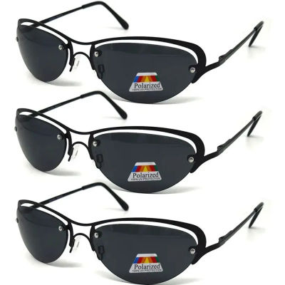 Gafas De Sol polarizadas De titanio Matrix Trinity para hombre, lentes De Sol ajustadas sin montura, diseño De marca, para pesca al aire libre, 3 uds.