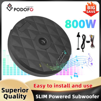 Podofo 800W 12 Pulgadas Altavoces para Auto, Subwoofer Estéreo, Sonido Estéreo Activo, Audio para Auto, Subwoofer para Auto, Amplificador de Audio para Auto, Bajos para Auto