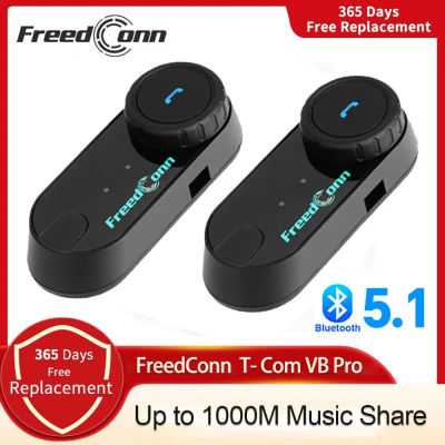 Freedconn T Com VB auriculares para casco de motocicleta, intercomunicador estéreo Bluetooth para llamadas, comunicación inalámbrica, interfono FM para compartir música