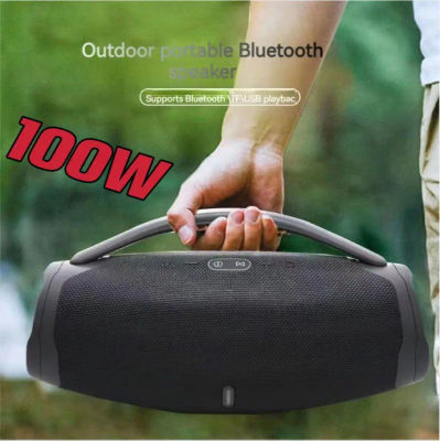 Altavoz Bluetooth de alta potencia para exteriores, Subwoofer inalámbrico portátil de 100W, resistente al agua, luz de Color RGB, estéreo envolvente 360, TWS
