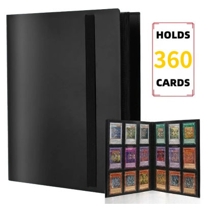 Carpeta para Tarjetas Coleccionables, 9 Bolsillos, 360 Espacios, Álbum para Tarjetas Estándar, Carga Lateral, para Tarjetas de Juego PTCG