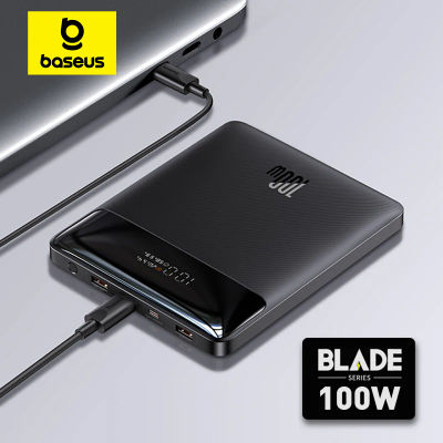 Baseus 100W Power Bank 20000mAh tipo C PD carga rápida Powerbank cargador de batería externo portátil para Notebook con Cable de 100W