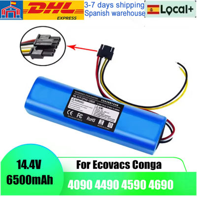 Batería de repuesto Original de 6500mAh para CECOTEC CONGA 4090 4490 4590 4690, accesorios para Robot aspirador, piezas de repuesto, herramienta