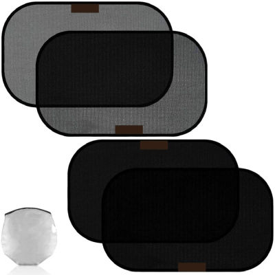 2 Protectores Solares Plegables para Coche, Cortinas UV para Ventanas de Coche, Parasoles Laterales de Malla para Bebés, Visores Solares de Verano, Película Protectora