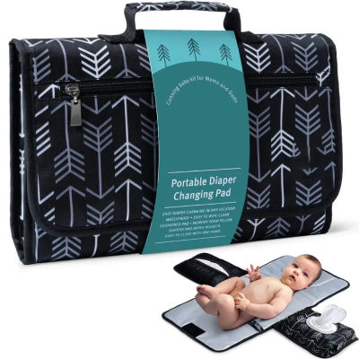 Cambiador de pañales portátil para bebé, alfombrilla para cochecito de recién nacido, bolsa de pañales, cambiador de pañales de una mano, accesorios para bebés
