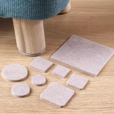 72 Uds. Almohadillas para patas de silla de fieltro, Protector de suelo redondo, cubierta autoadhesiva gruesa para muebles, almohadilla de parachoques silenciosa, alfombrilla para pies de muebles para