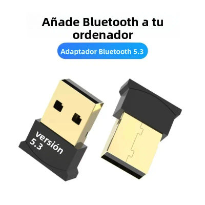 Adaptador Bluetooth USB 5.3 para computadora de escritorio, adaptador Bluetooth sin controladores, no compatible con todos los dispositivos del sistema iOS
