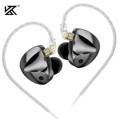KZ-auriculares d-fi con reducción de ruido, audífonos con bajos HIFI, Monitor, interruptor de ajuste de 4 niveles, sonido estéreo deportivo