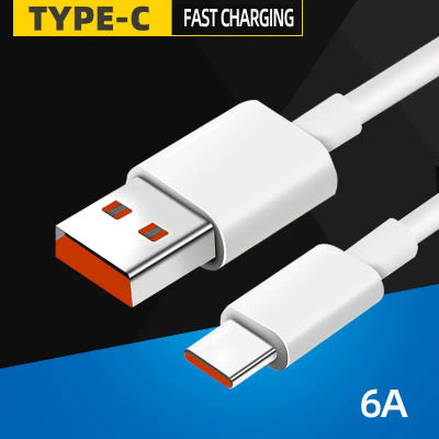 Cable USB tipo C de carga rápida 66W 6A para Xiaomi Redmi POCO Huawei Honor OPPO VIVO Cable USB C cargador de Teléfono Cable USB