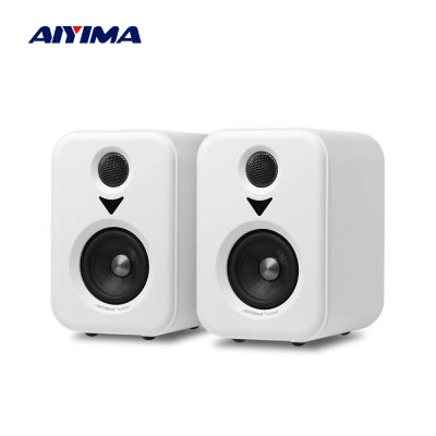 AIYIMA S400, altavoces activos mejorados, Monitor de estudio de madera, Bluetooth, USB, entradas RCA OPT, salida de Subwoofer, reproductor de grabación, altavoz