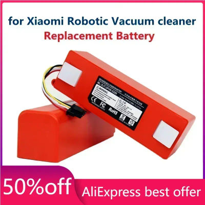 Batería de Repuesto Original BRR-2P4S-6500D para Robot Aspirador y Fregador XIAOMI 1S 1ST Roborock SDJQR01RR 6500mAh