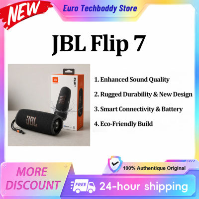 JBL Flip 7: altavoz portátil resistente al agua y a los golpes, con sonido potente JBL Pro y tecnología Ai Boost, y una autonomía de batería de 16 horas.