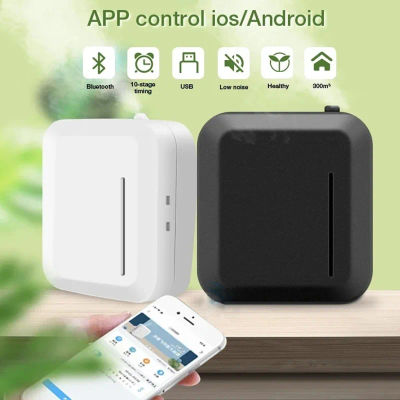Difusor de Aromas Inteligente con Control por Bluetooth desde el Móvil, Máquina de Fragancia de Aceites Esenciales Puros de 300m³, Dispositivo de Aromatización para Hogar y Centros Comerciales