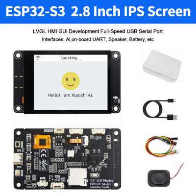 Placa de Desarrollo ESP32-S3 con Pantalla Táctil IPS de 2.8 Pulgadas para Arduino, Compatible con LVGL GUI, WiFi, BT, Xiaozhi AI, Robot Chat, Deepseek