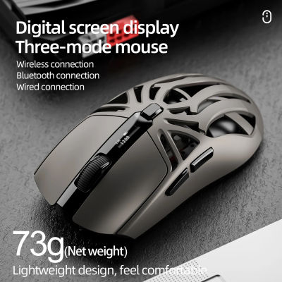 SmailWolf RS8 Bluetooth inalámbrico 2,4g ratón para juegos triple modo ligero e-sports gaming 1K tasa de retorno 10000DPI ordenador