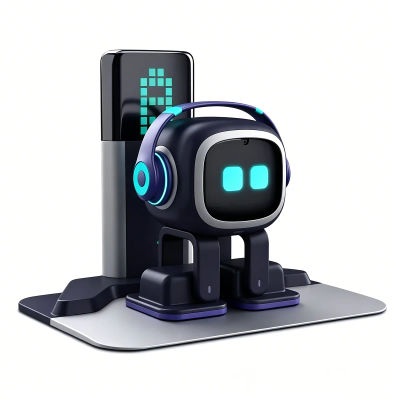 Robot Emo con Reconocimiento de Voz, Robot Mascota con IA, Comunicación Inteligente, Juguetes Electrónicos, Robot de Compañía de Escritorio, Regalo para Niños