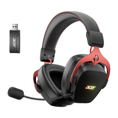 Auriculares Inalámbricos para Juegos Acer de 2.4GHz, Sonido Envolvente 7.1, Auriculares Bluetooth para Juegos con Micrófono para PS5, PS4, PC, Switch, Sonido Estéreo